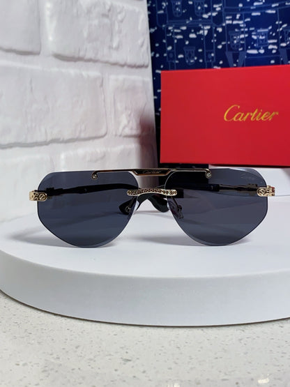 Cartier Lightweight Metal Rimless Silver Lens Sunglasses for Men & Wo - 465797 - detail image 2