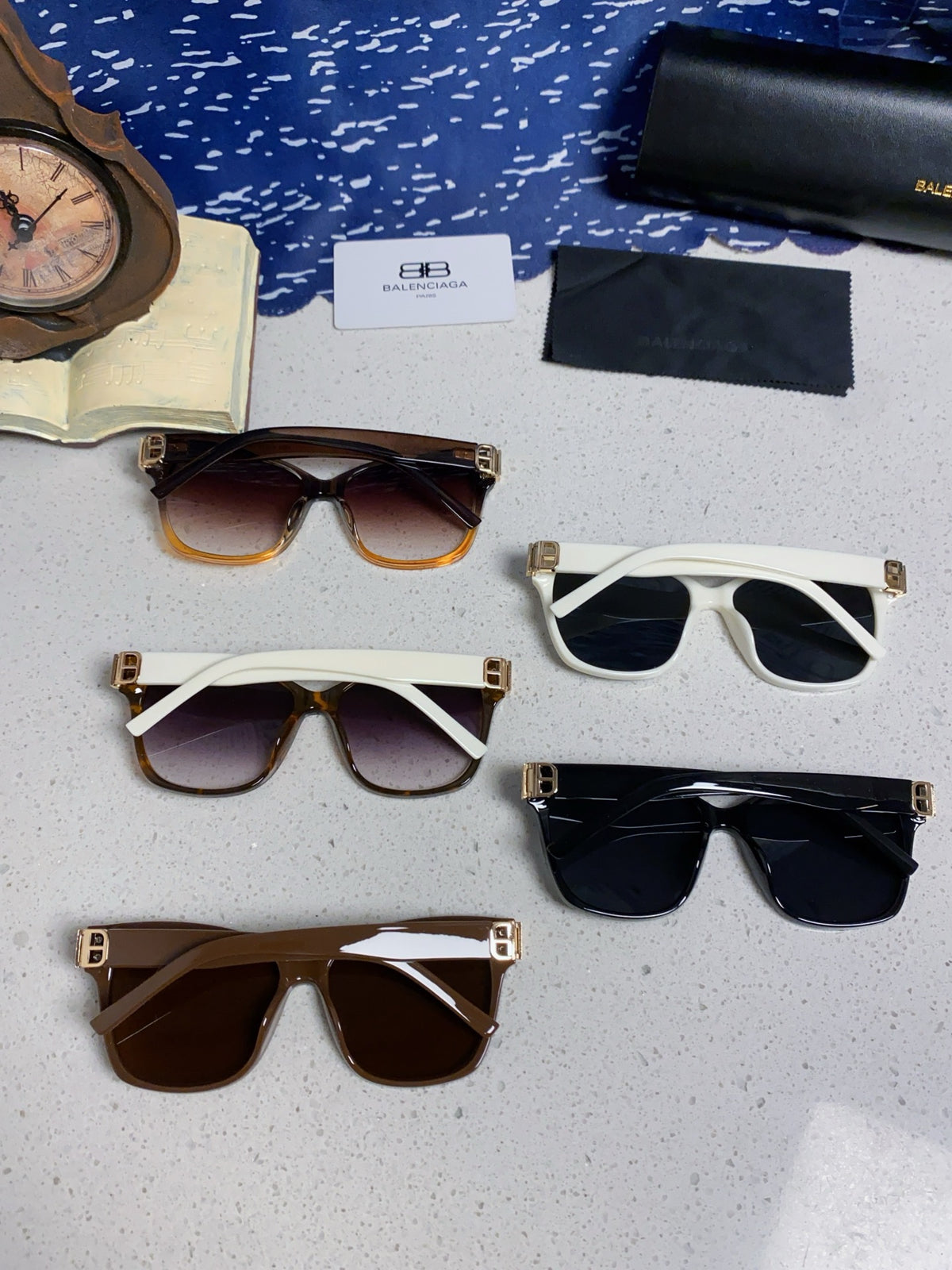 Balenciaga BB0102SA Fashion Red Lens Sunglasses for Men & Women - detail image 11