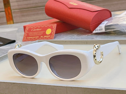 Cartier CT0472S Fashion Red Lens Sunglasses for Men & Women - detail image 2