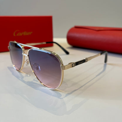 Cartier Lightweight Metal Rimless Silver Lens Sunglasses for Men & Wo - 432322 - detail image 3