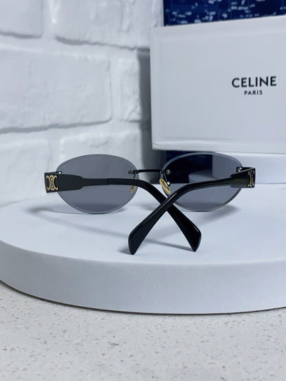 Celine Metal Round Gray Lens Sunglasses for Men & Women - 398826 - detail image 3