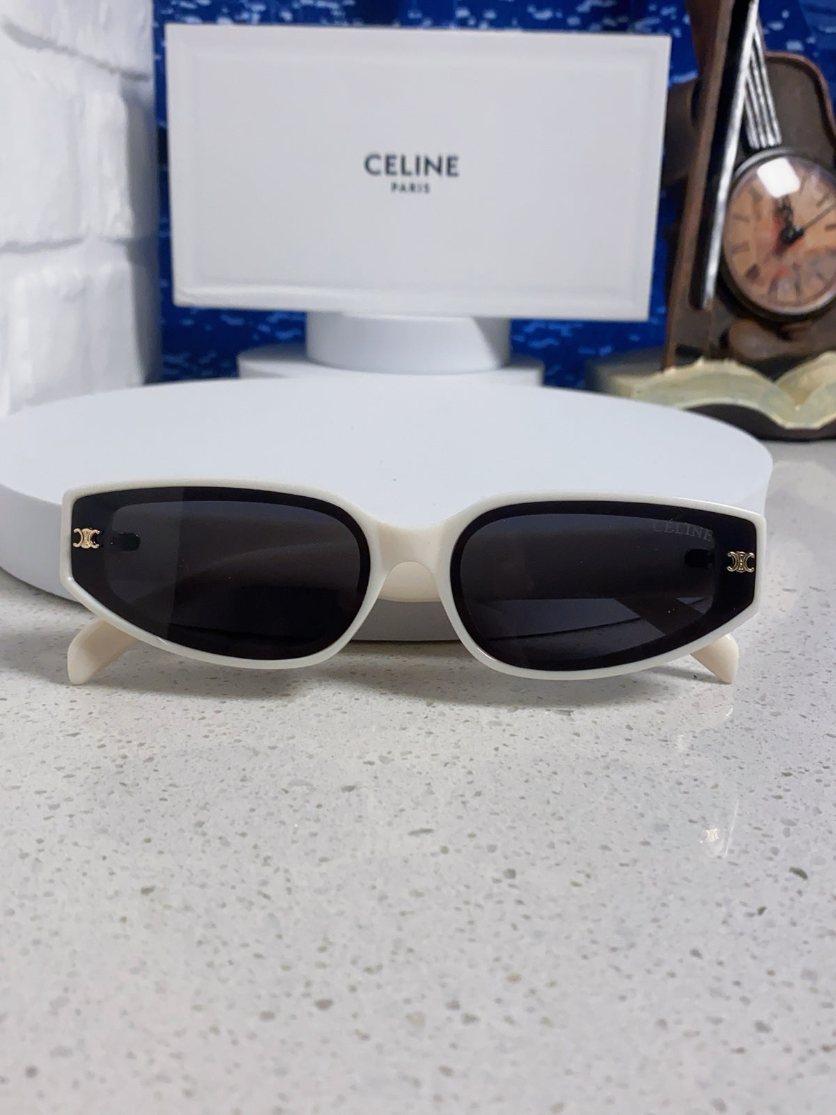 Celine Cat-Eye Gray Lens Sunglasses for Men & Women - 867147 - detail image 8