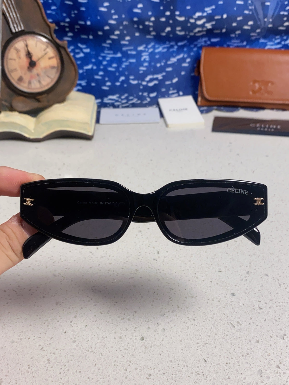 Celine Cat-Eye Silver Lens Sunglasses for Men & Women - 432029 - detail image 4