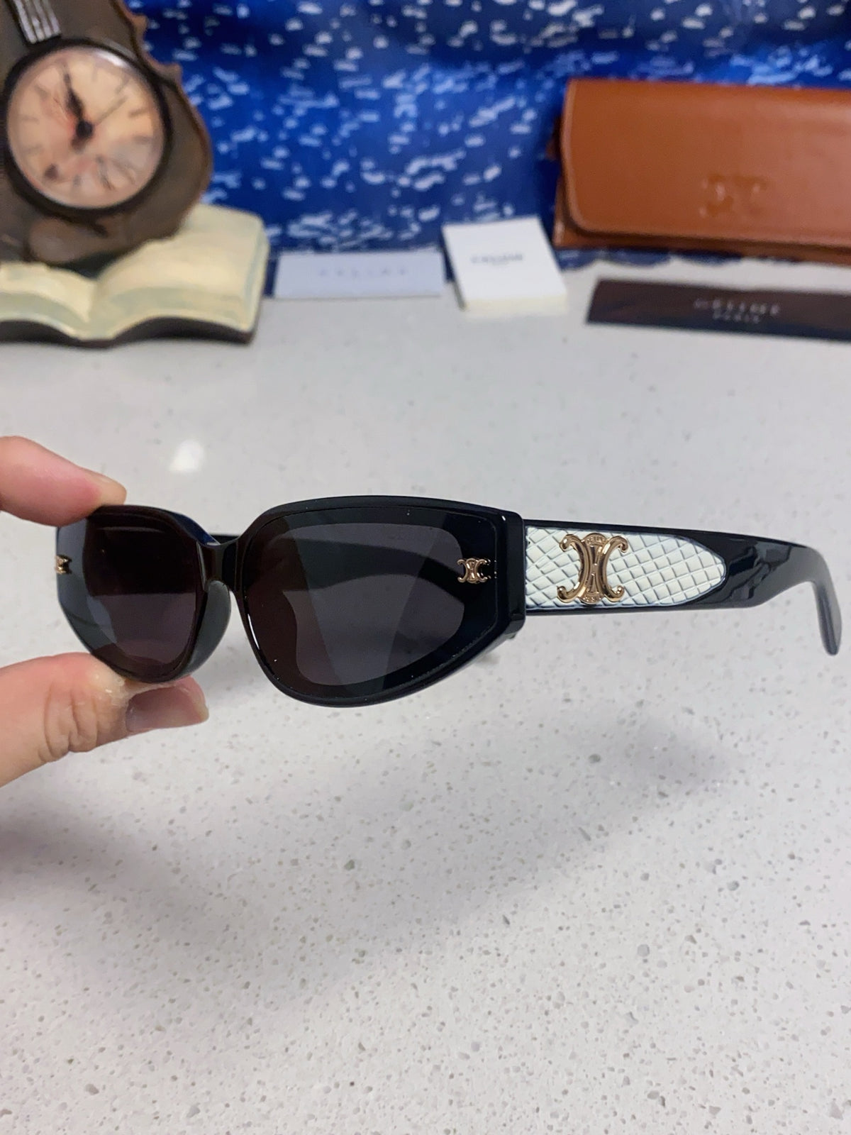 Celine Cat-Eye Silver Lens Sunglasses for Men & Women - 867150 - detail image 6