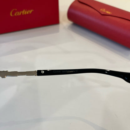 Cartier Lightweight Metal Rimless Silver Lens Sunglasses for Men & Wo - 449528 - detail image 8