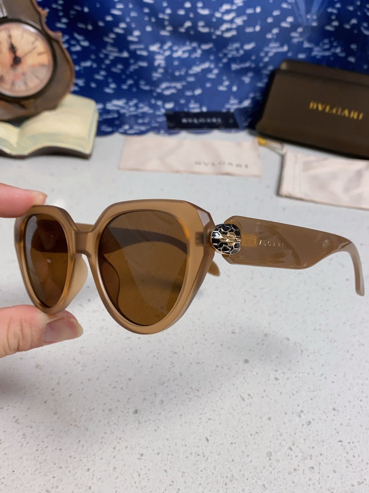 Bottega Veneta Metal Round Brown Lens Sunglasses for Men & Women - 432902 - detail image 6