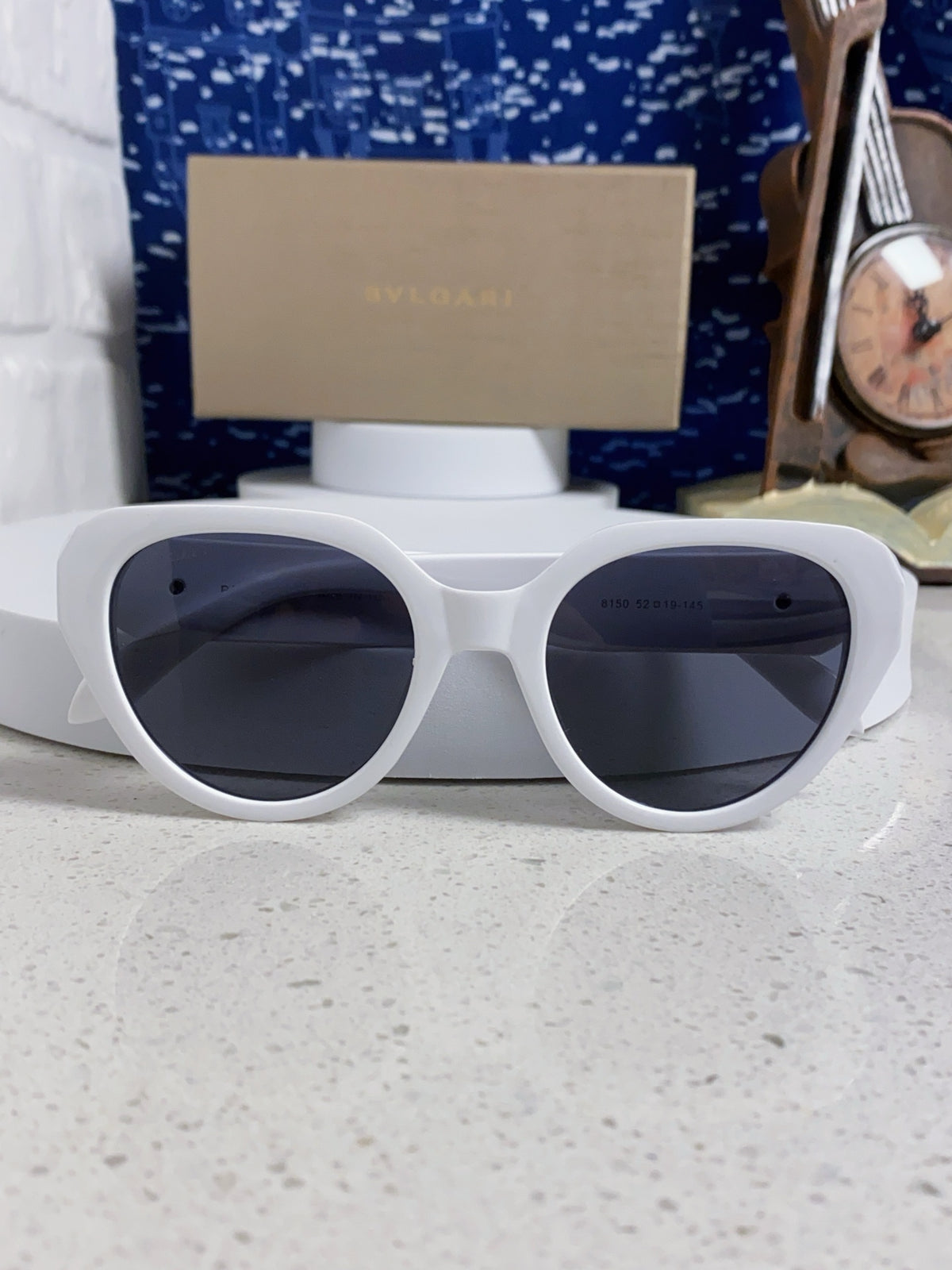 Bottega Veneta Metal Round Blue Lens Sunglasses for Men & Women - detail image 9