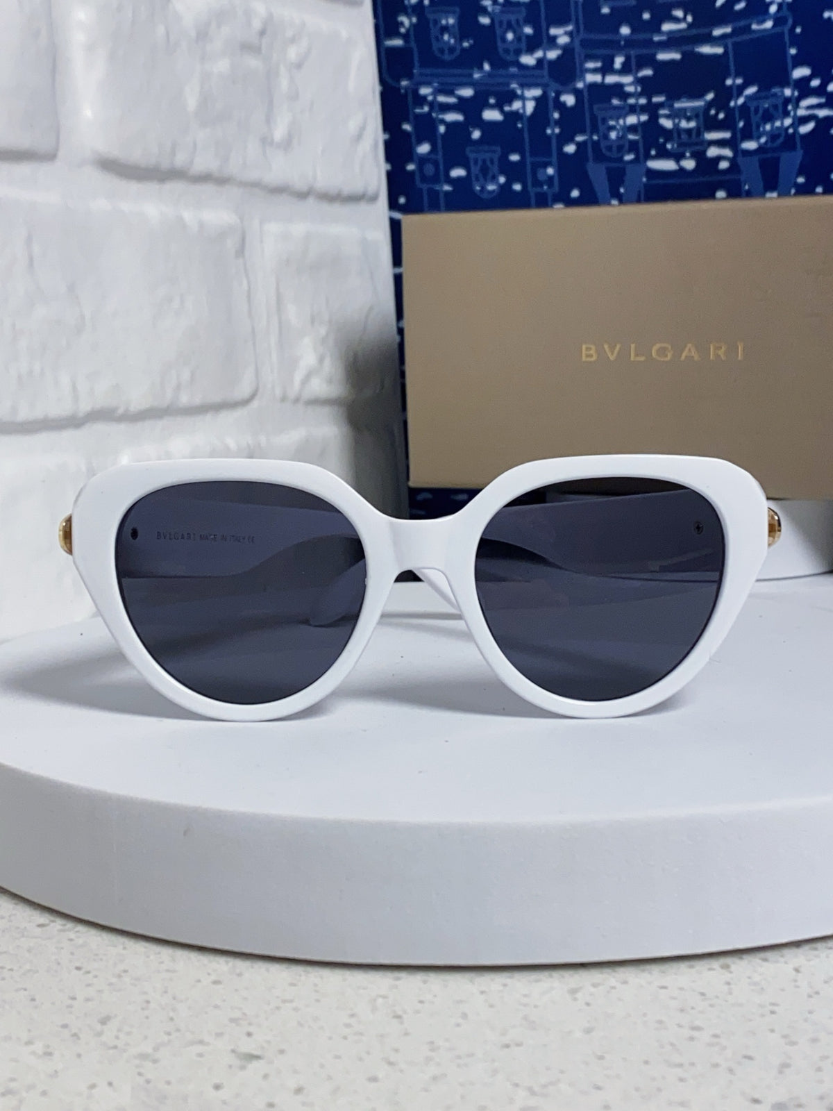 Bottega Veneta Metal Round Blue Lens Sunglasses for Men & Women - 432904 - detail image 2