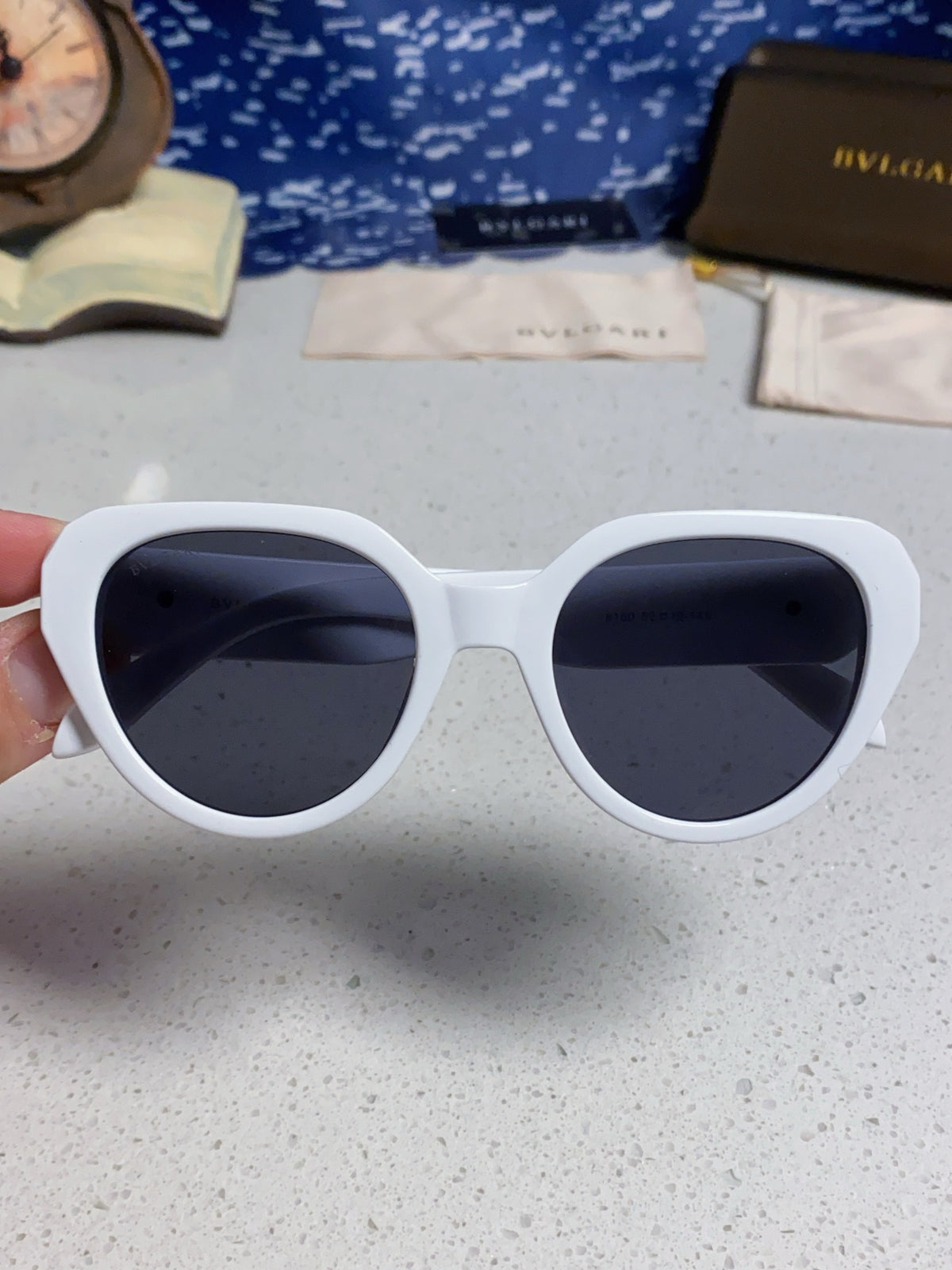Bottega Veneta Metal Round Blue Lens Sunglasses for Men & Women - 432904 - detail image 4