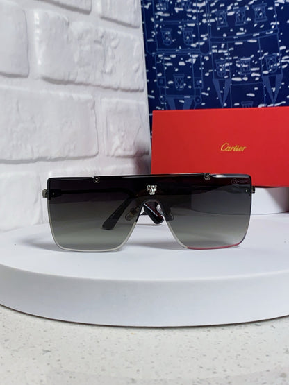 Cartier Fashion Black Lens Sunglasses for Men