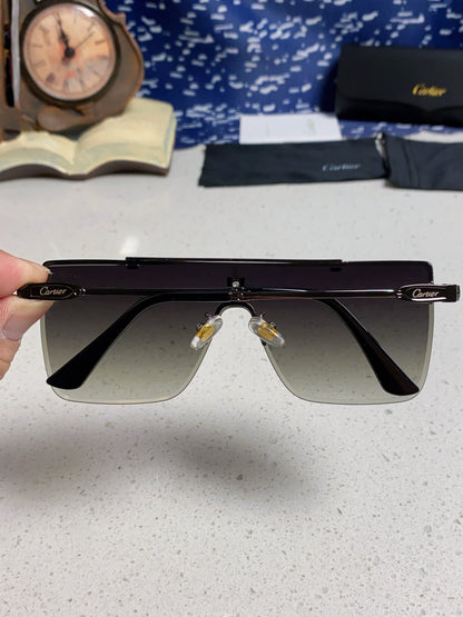 Cartier Fashion Gray Lens Sunglasses for Men - detail image 5