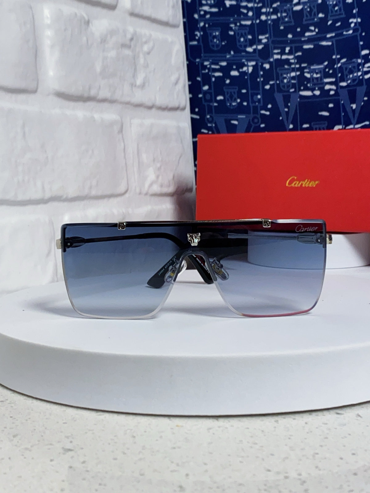 Cartier Fashion Blue Lens Sunglasses for Men - 432379 - detail image 2