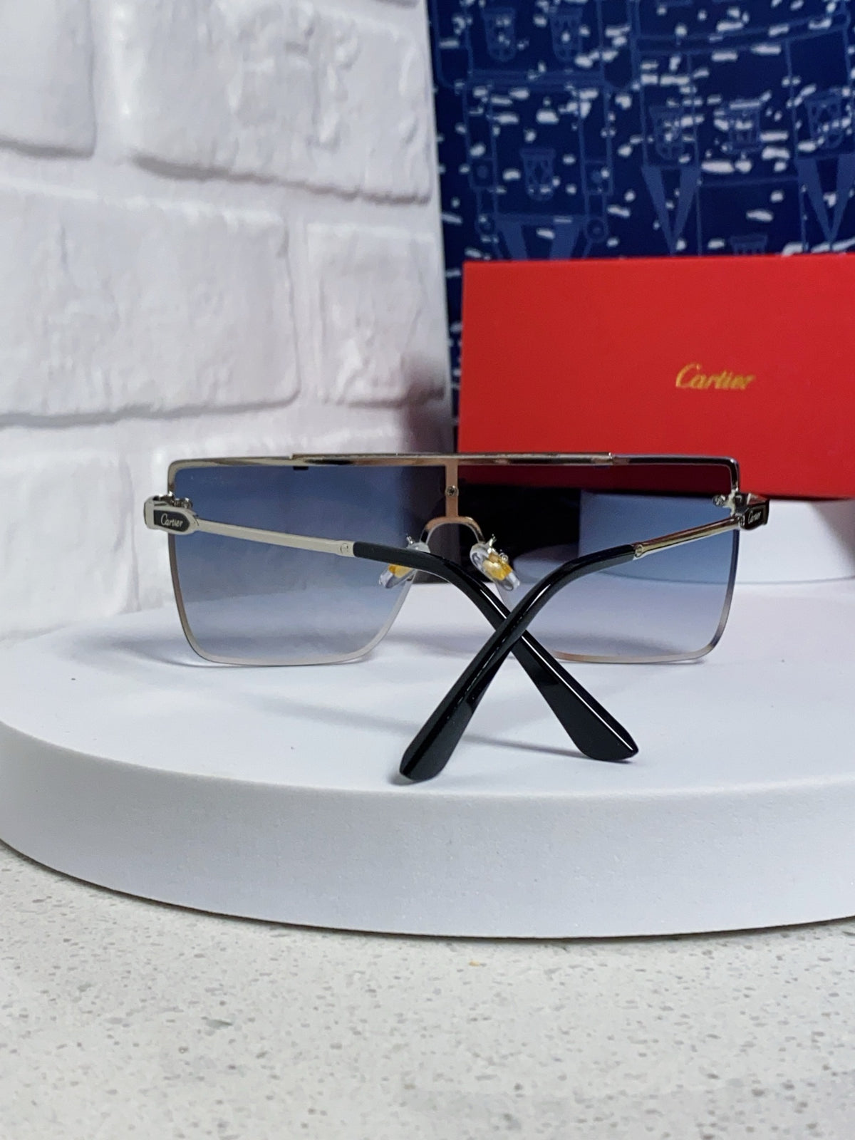 Cartier Fashion Blue Lens Sunglasses for Men - 432379 - detail image 3