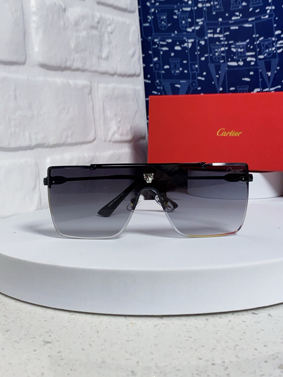 Cartier Fashion Silver Lens Sunglasses for Men - 432380 - detail image 2