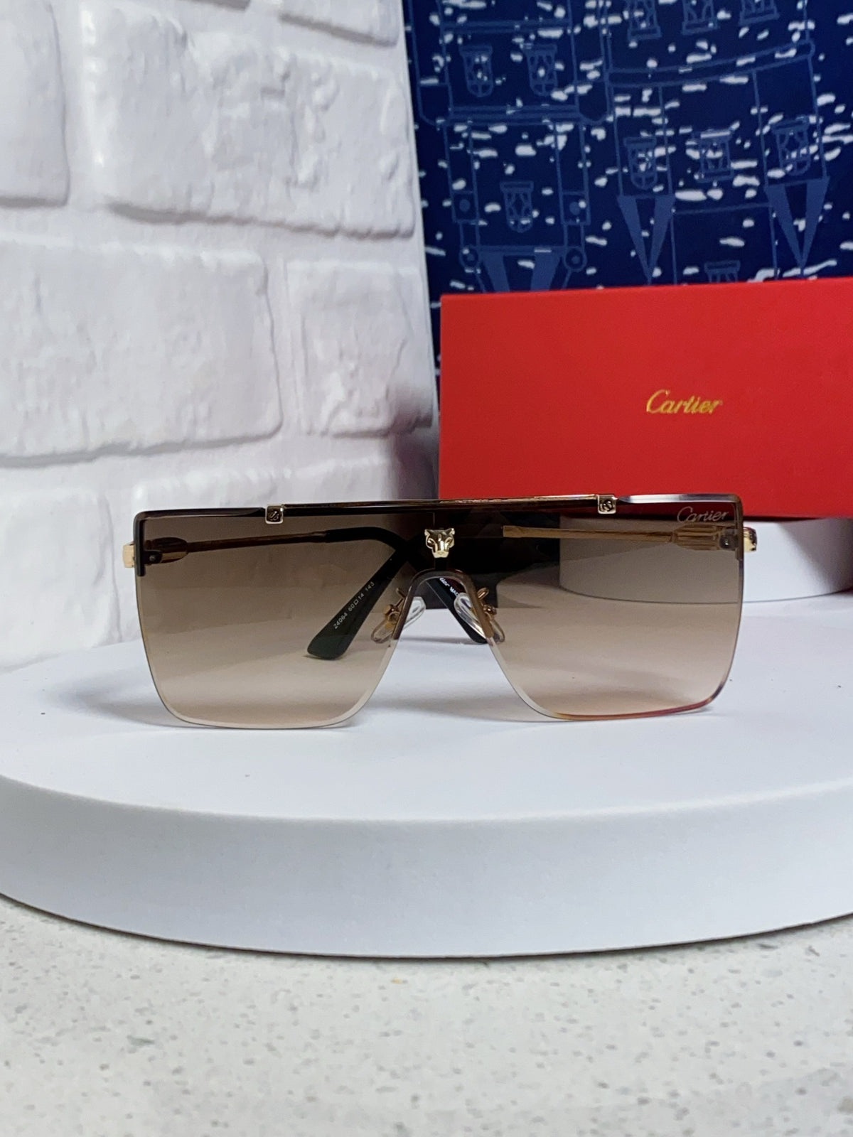 Cartier Fashion Brown Lens Sunglasses for Men - 358577 - detail image 2