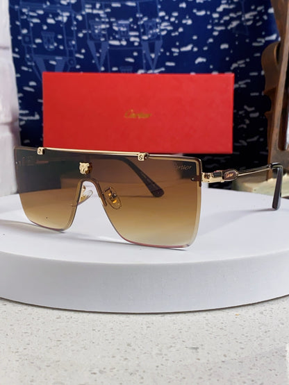 Cartier Fashion Brown Lens Sunglasses for Men