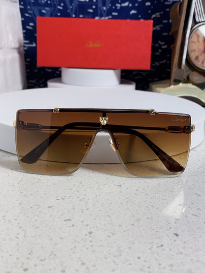 Cartier Fashion Brown Lens Sunglasses for Men - detail image 9