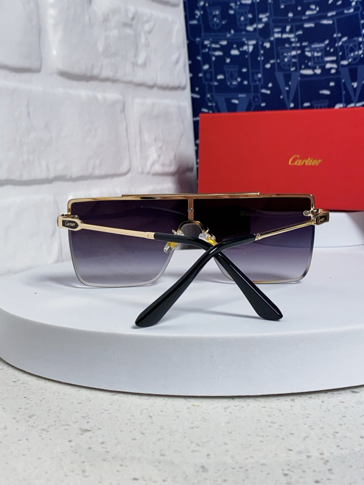 Cartier Fashion Purple Lens Sunglasses for Men - detail image 3