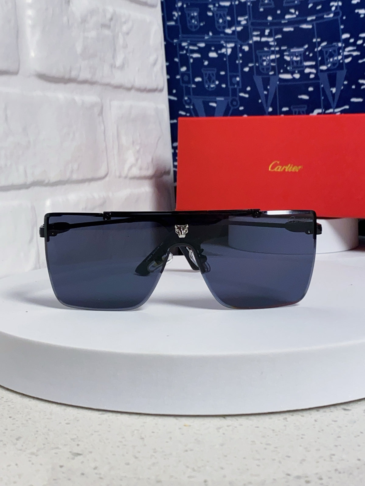 Cartier Fashion Blue Lens Sunglasses for Men - 358580 - detail image 2