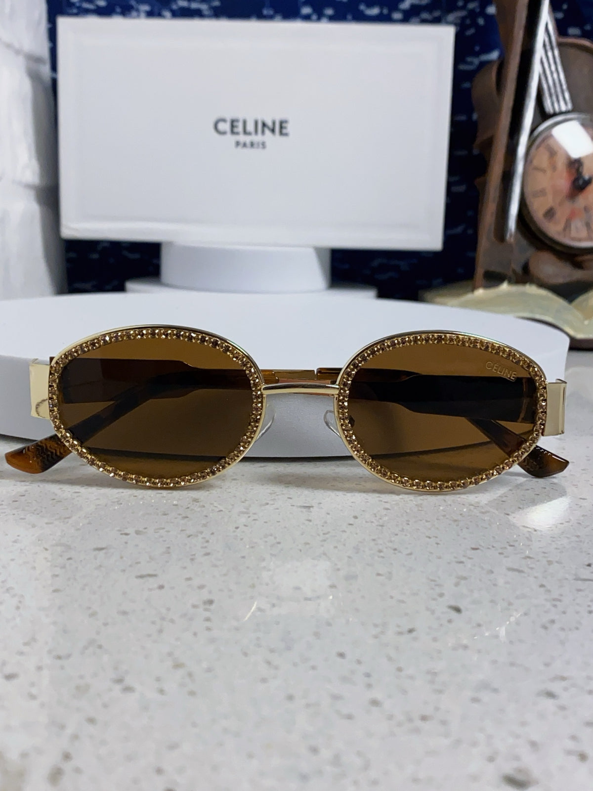 Celine Round Brown Lens Sunglasses for Men & Women - 358289 - detail image 9
