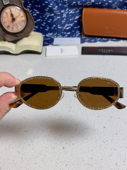 Celine Round Brown Lens Sunglasses for Men & Women - 358289 - detail image 4