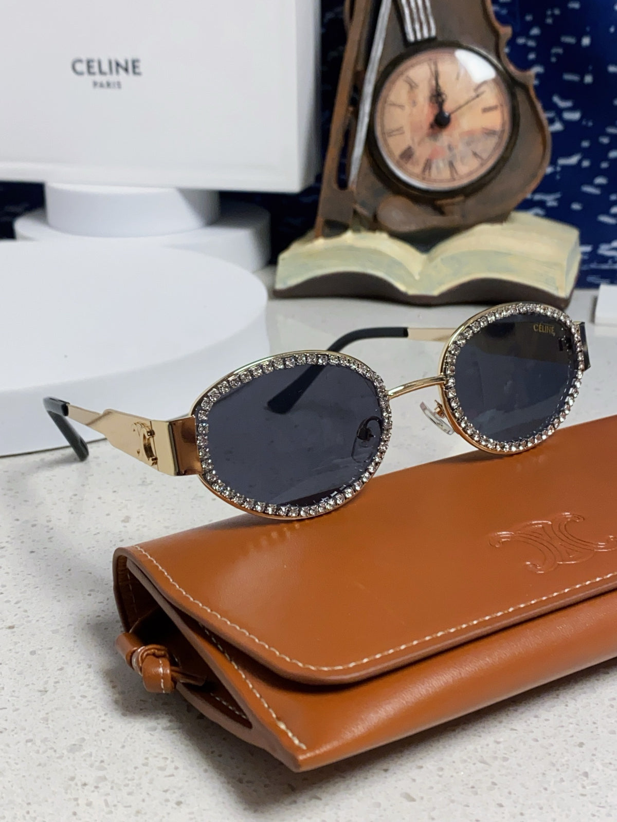Celine Round Blue Lens Sunglasses for Men & Women - 431994 - detail image 10