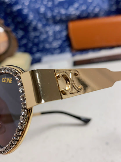 Celine Round Blue Lens Sunglasses for Men & Women - 358290 - detail image 7