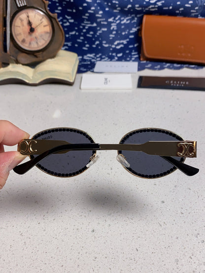 Celine Round Blue Lens Sunglasses for Men & Women - 431994 - detail image 5