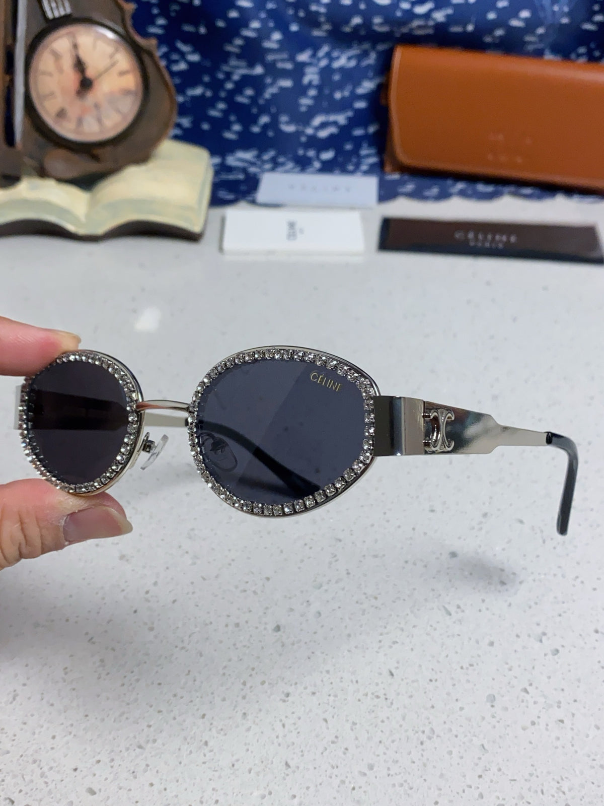 Celine Round Silver Lens Sunglasses for Men & Women - 431995 - detail image 6