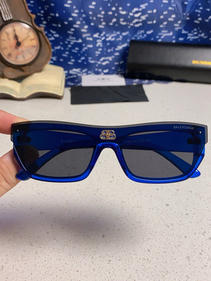 Balenciaga Browline Blue Lens Sunglasses for Men & Women - detail image 4