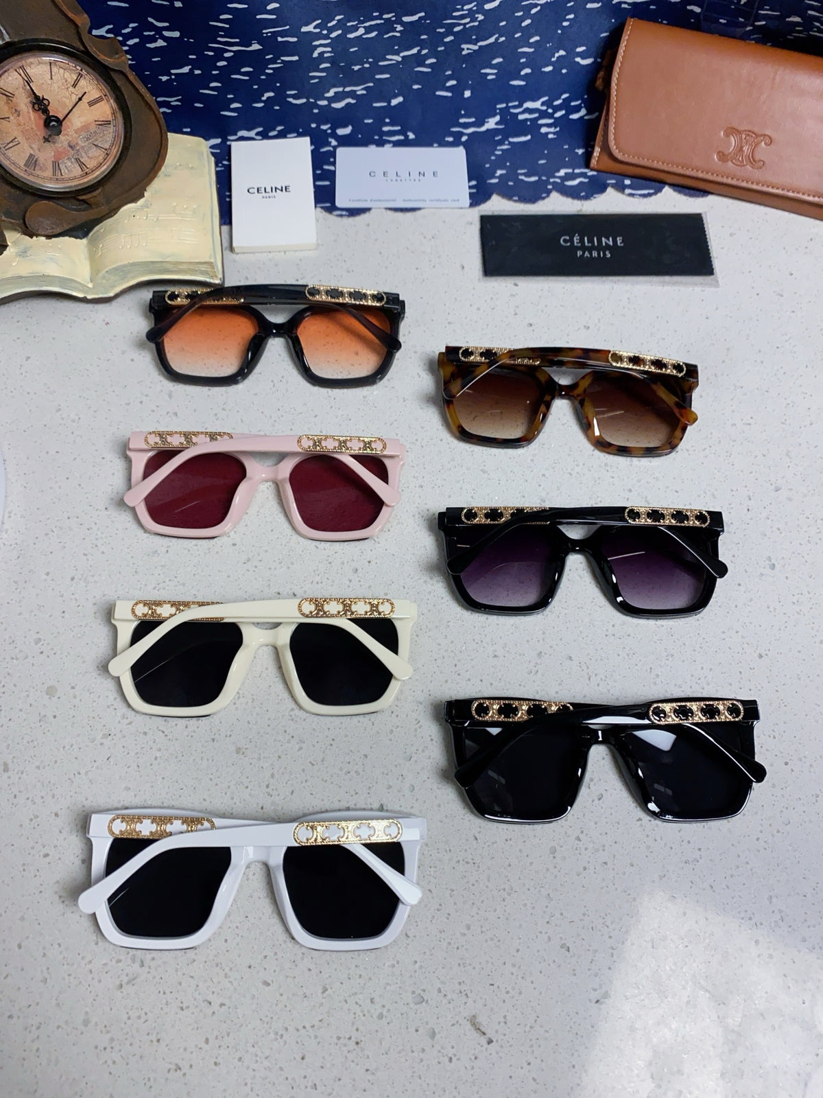 Celine Square Purple Lens Sunglasses for Men & Women - 934646 - detail image 11