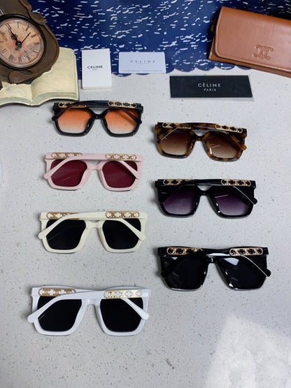 Celine Square Purple Lens Sunglasses for Men & Women - 934646 - detail image 11