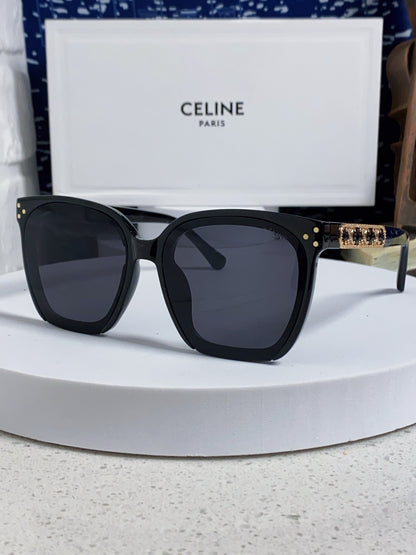Celine Square Black Lens Sunglasses for Men & Women - 934647