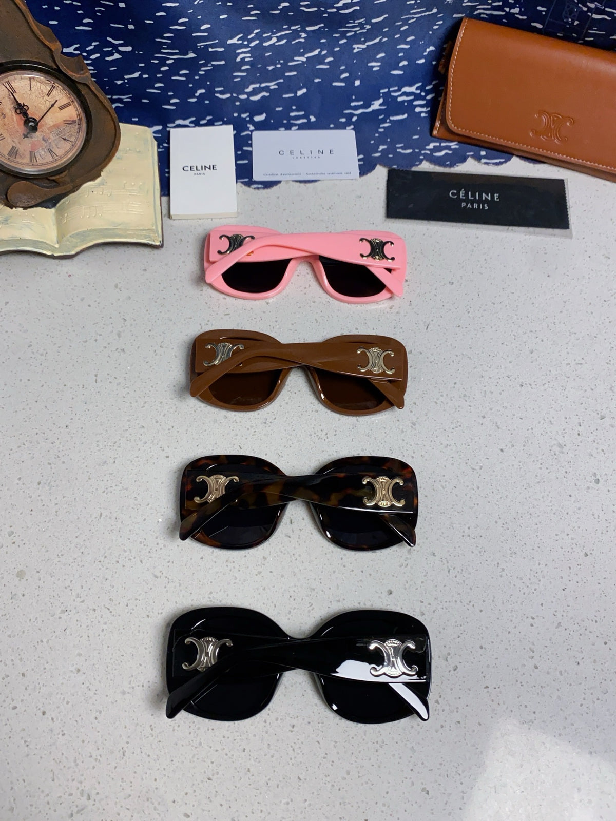 Celine Oversized Red Lens Sunglasses for Men & Women - detail image 11