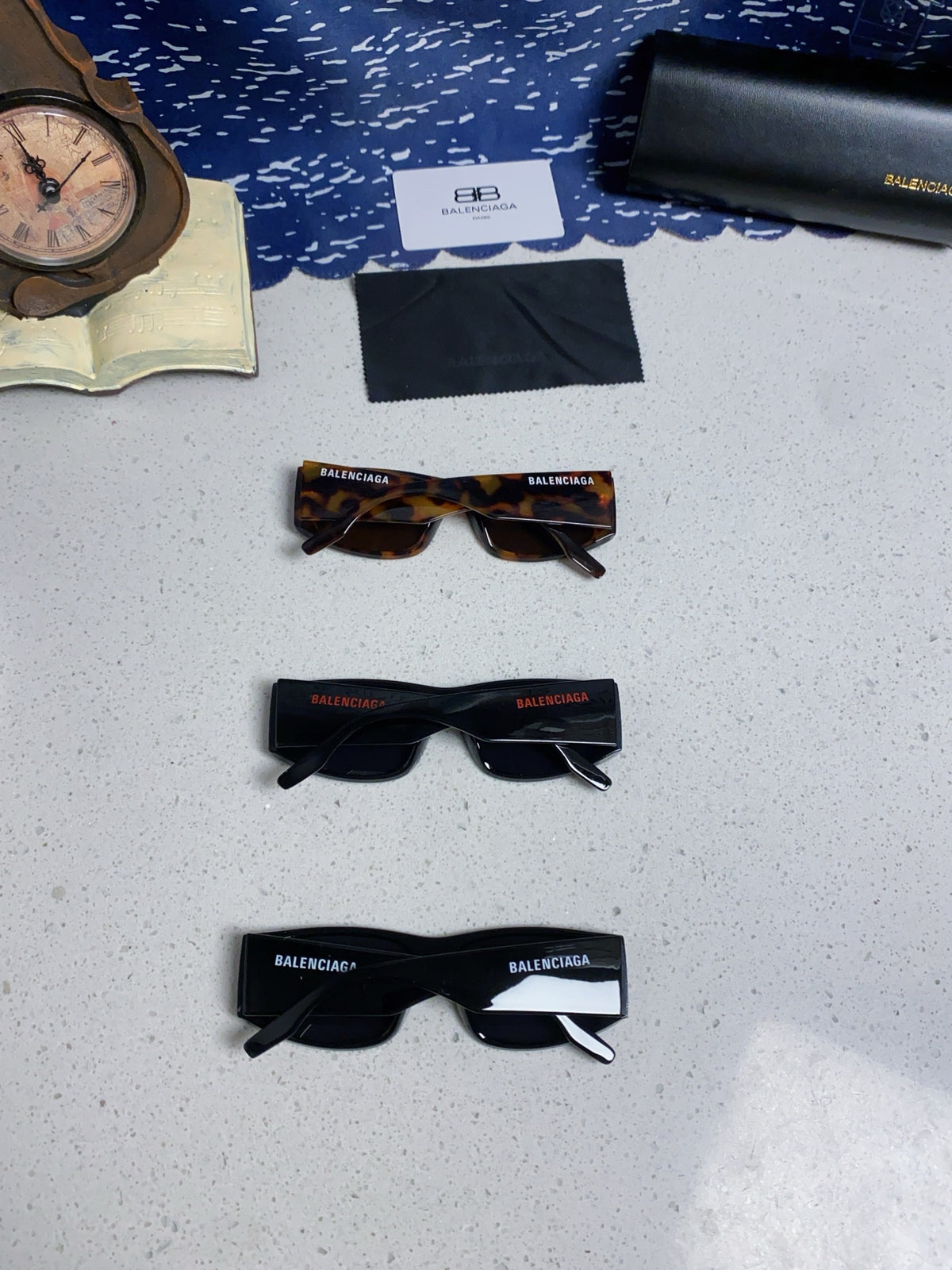 Balenciaga Square Black Lens Sunglasses for Men & Women - 372345 - detail image 10