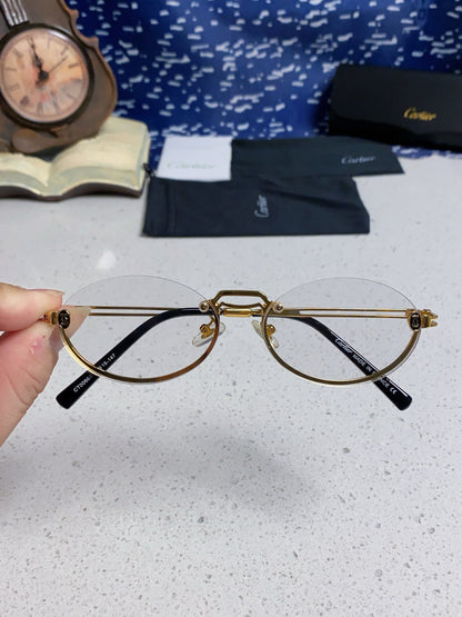 Cartier Lightweight Rimless Silver Lens Sunglasses for Men & Women - 382793 - detail image 4