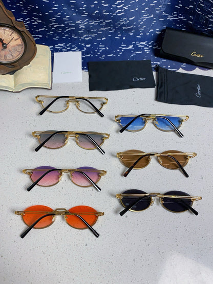 Cartier Lightweight Rimless Silver Lens Sunglasses for Men & Women - 382795 - detail image 12