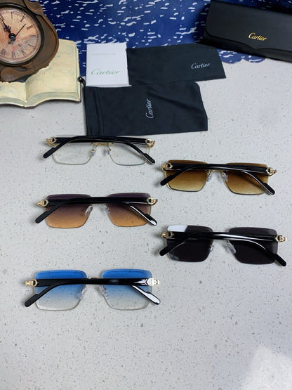 Cartier Fashion Silver Lens Sunglasses for Men & Women - 382801 - detail image 11