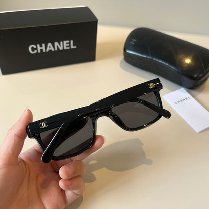Chanel Square Black Lens Sunglasses for Men & Women - 493476 - detail image 7