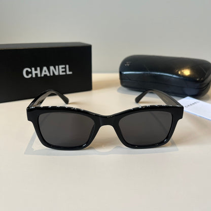 Chanel Square Black Lens Sunglasses for Men & Women - 493476 - detail image 2