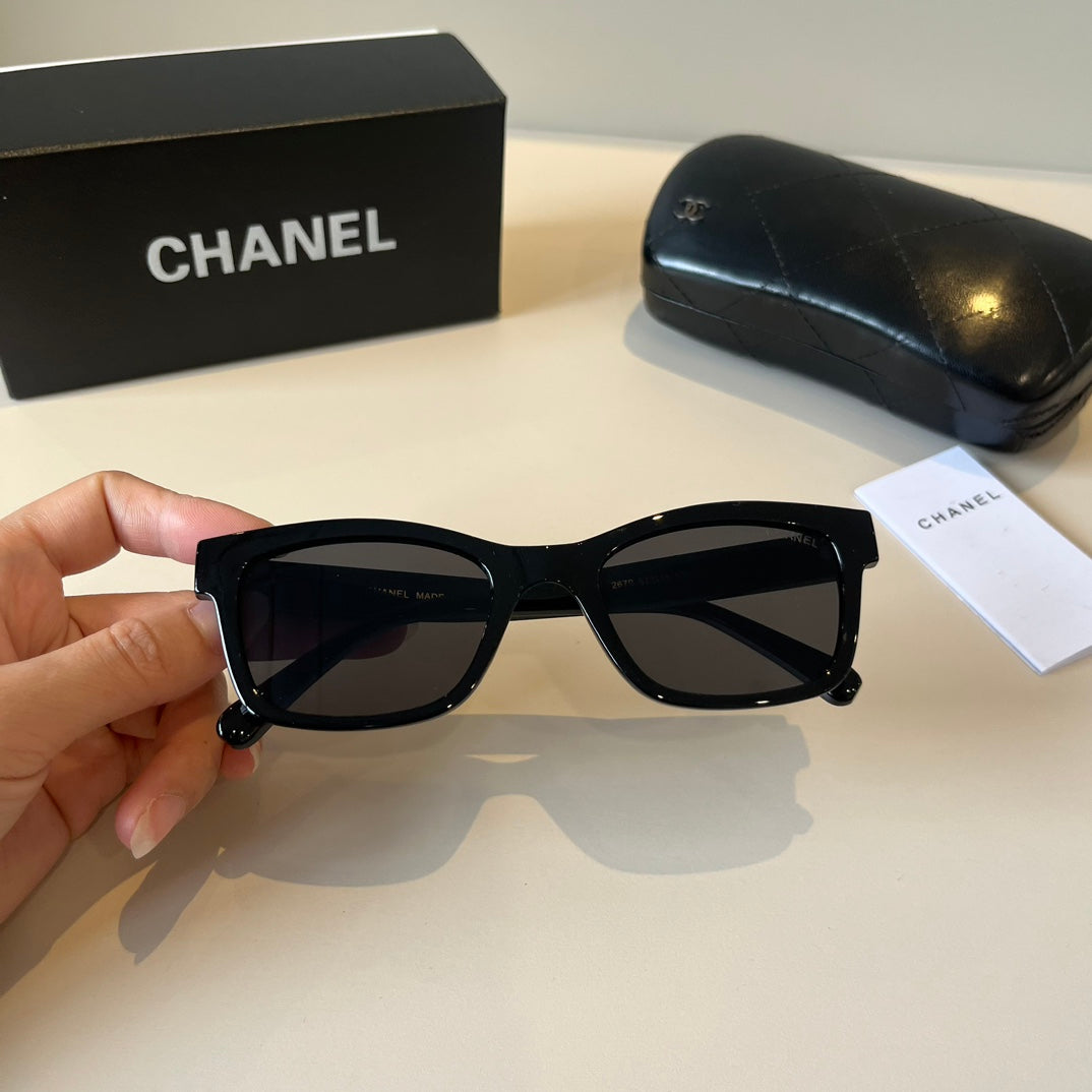 Chanel Square Black Lens Sunglasses for Men & Women - 493476 - detail image 10
