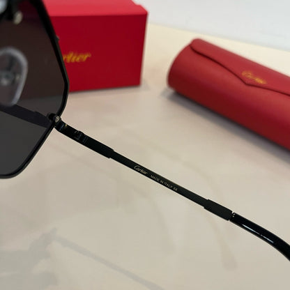 Cartier Lightweight Metal Rimless Silver Lens Sunglasses for Men & Wo - 935072 - detail image 11