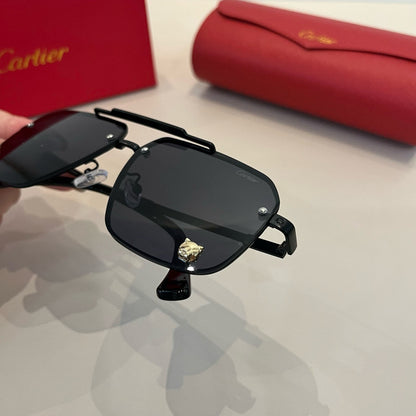 Cartier Lightweight Metal Rimless Silver Lens Sunglasses for Men & Wo - 935072 - detail image 6
