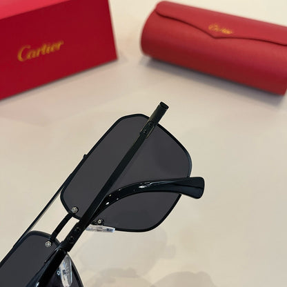 Cartier Lightweight Metal Rimless Silver Lens Sunglasses for Men & Wo - 935072 - detail image 8