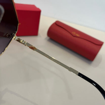 Cartier Lightweight Metal Rimless Silver Lens Sunglasses for Men & Wo - 487331 - detail image 10