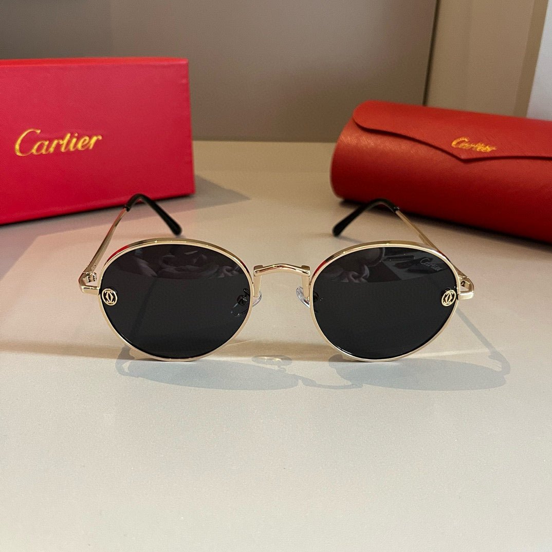 Cartier Metal Fashion Gold Lens Sunglasses for Men & Women - 935088 - detail image 2