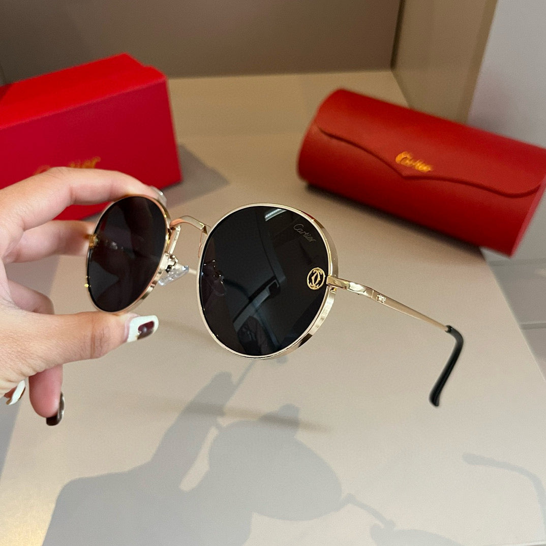 Cartier Metal Fashion Gold Lens Sunglasses for Men & Women - 935088 - detail image 4