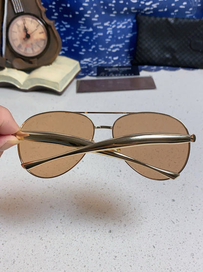 Bottega Veneta Metal Aviator Gold Lens Sunglasses for Men & Women - 416427 - detail image 5