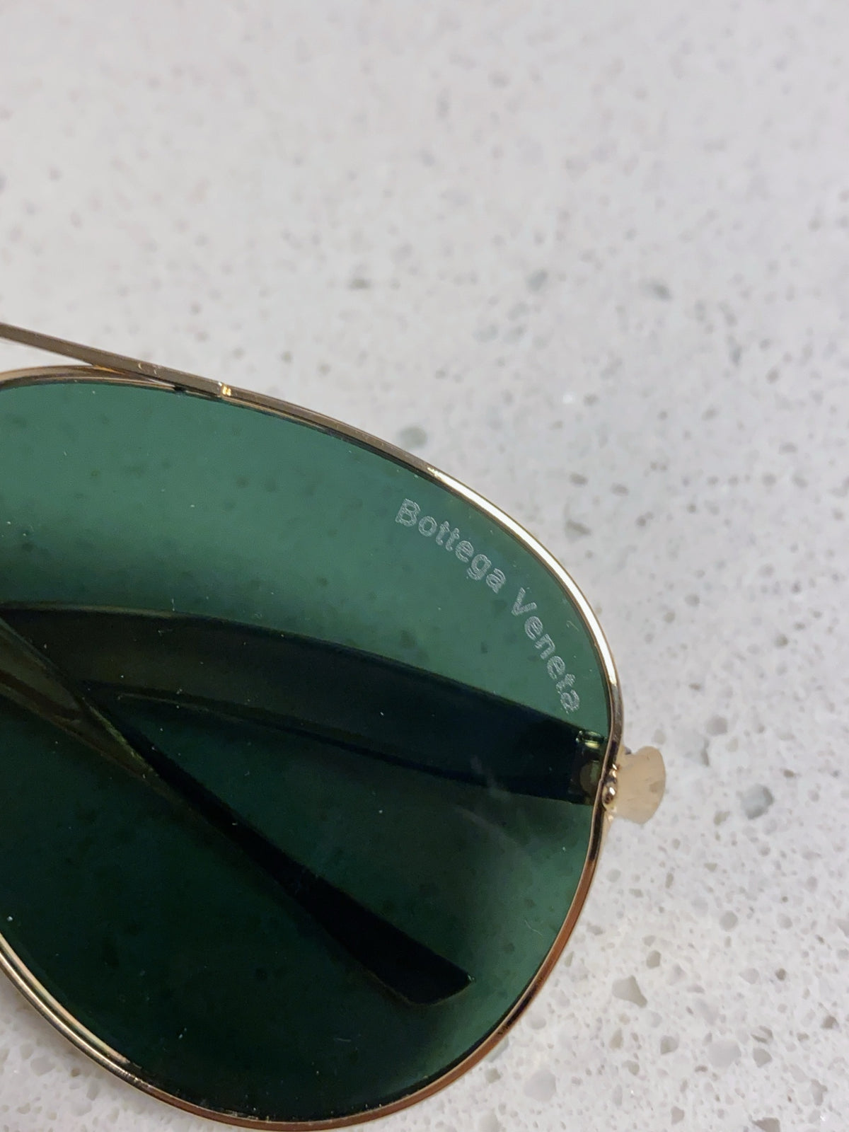 Bottega Veneta Metal Aviator Gold Lens Sunglasses for Men & Women - 416428 - detail image 7