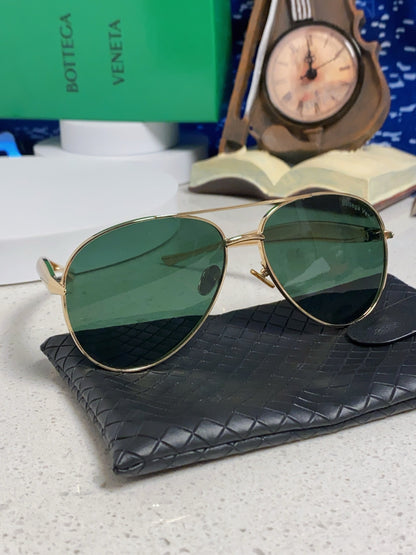 Bottega Veneta Metal Aviator Gold Lens Sunglasses for Men & Women - 867249 - detail image 10
